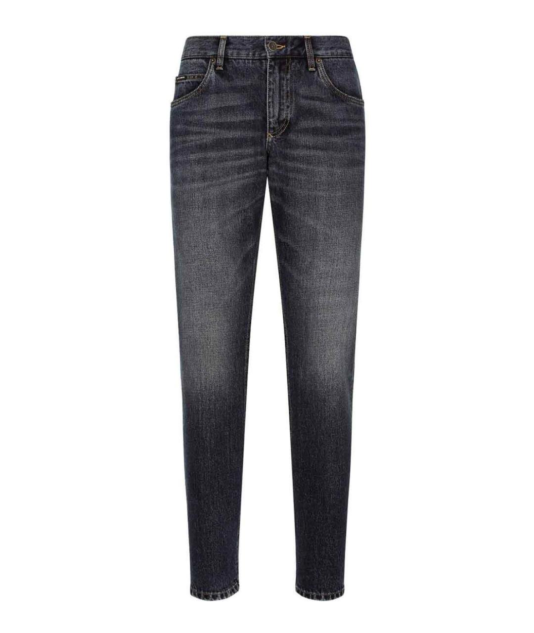 DOLCE&GABBANA Черные хлопковые джинсы скинни, фото 1