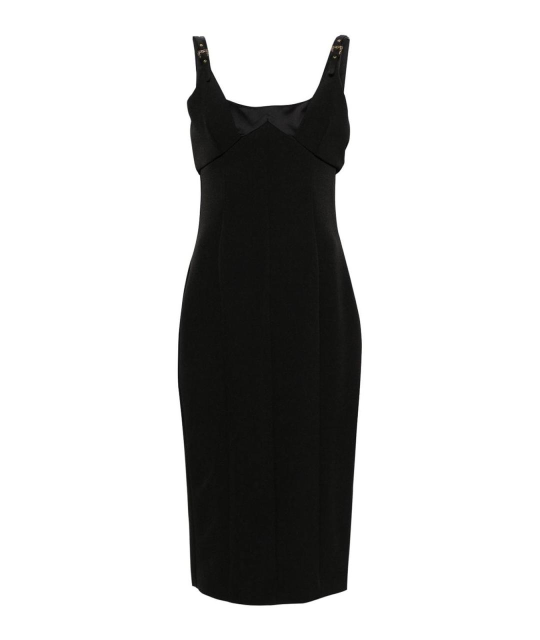 VERSACE JEANS COUTURE Черное полиэстеровое повседневное платье, фото 1