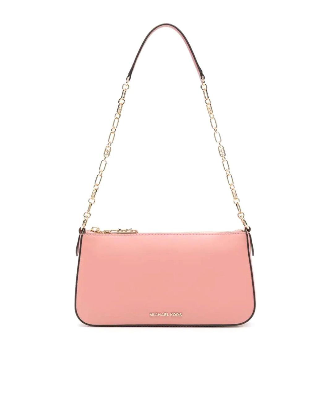 MICHAEL KORS Розовая кожаная сумка через плечо, фото 1
