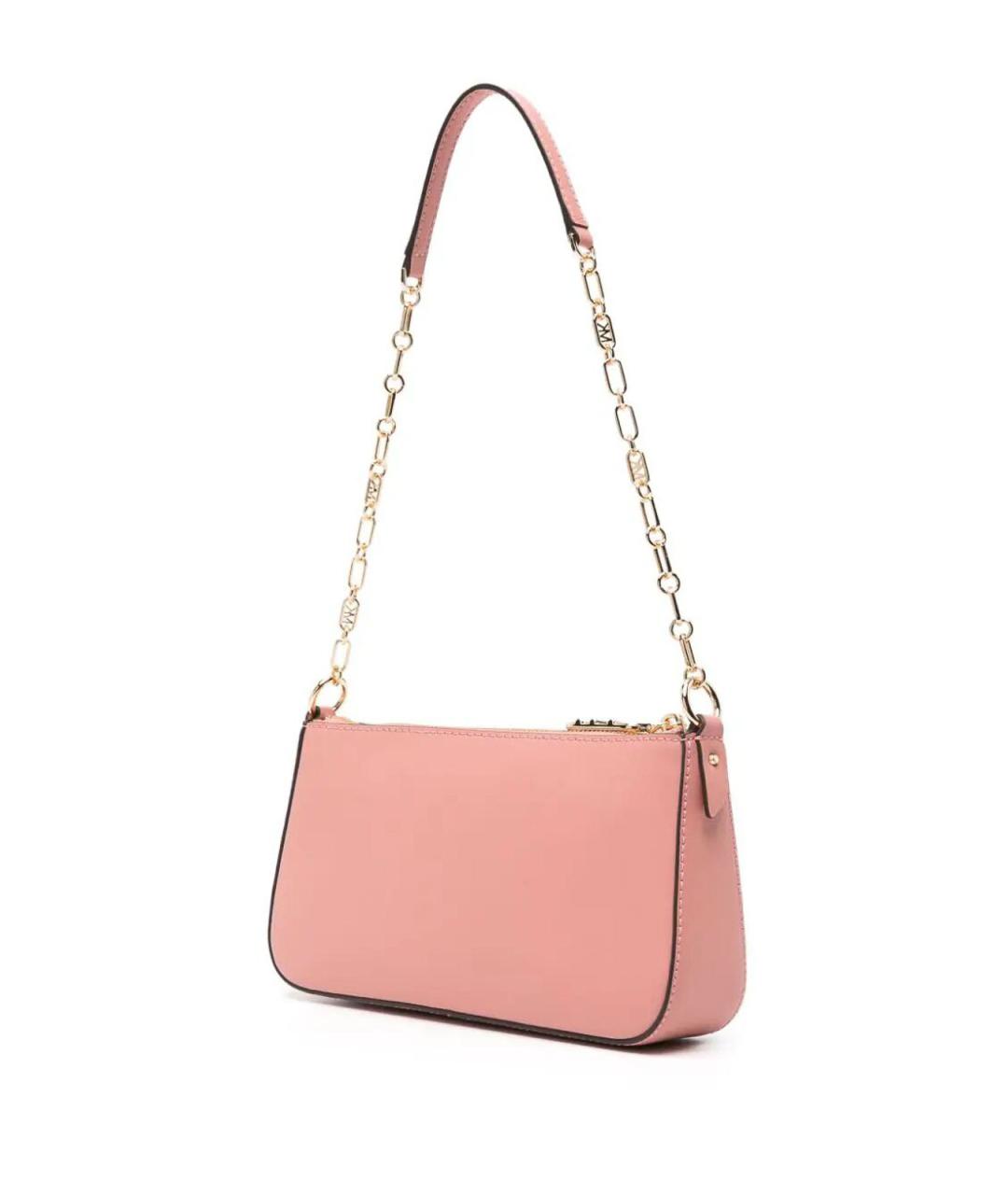 MICHAEL KORS Розовая кожаная сумка через плечо, фото 2