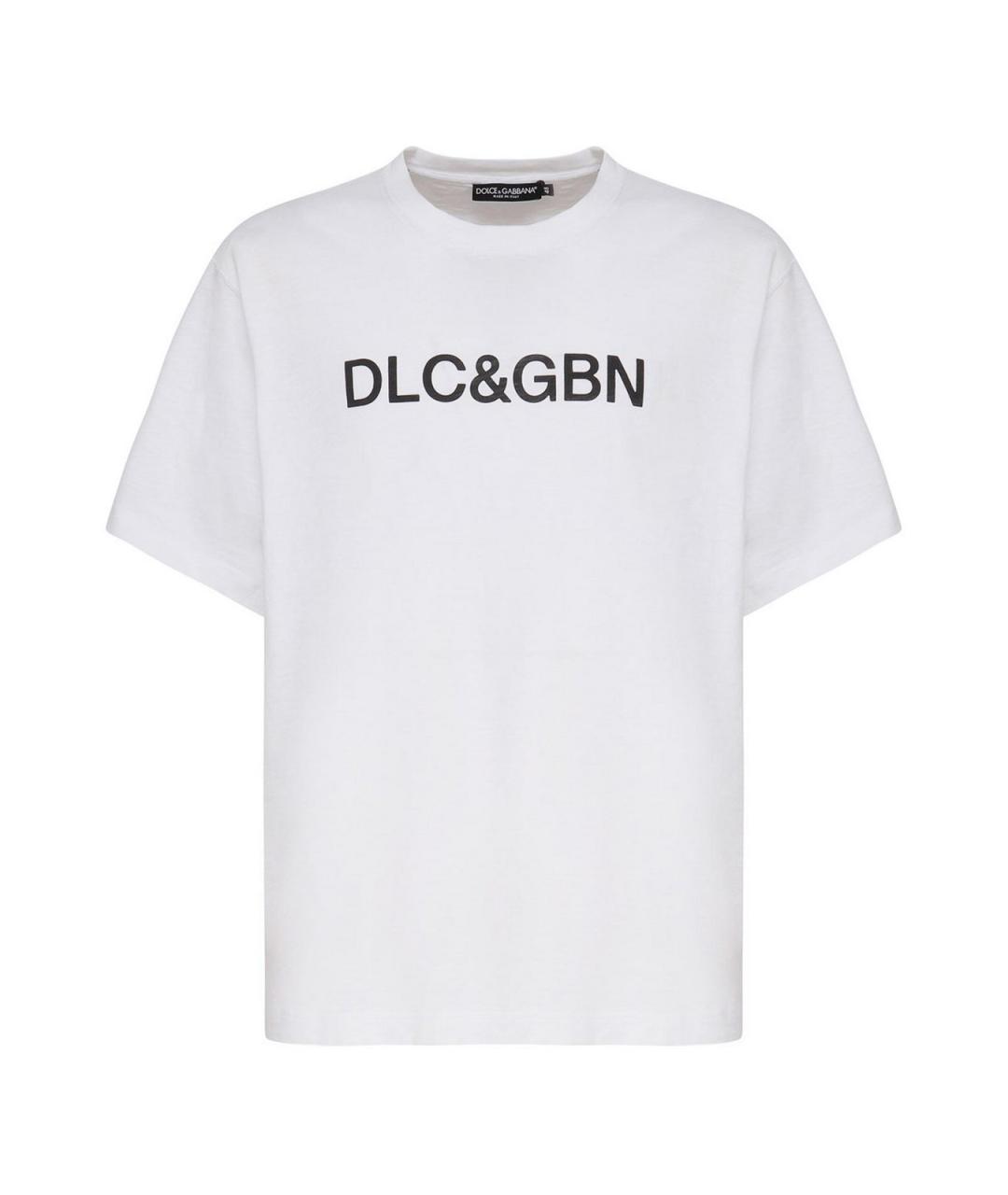 DOLCE&GABBANA Белая хлопковая футболка, фото 1