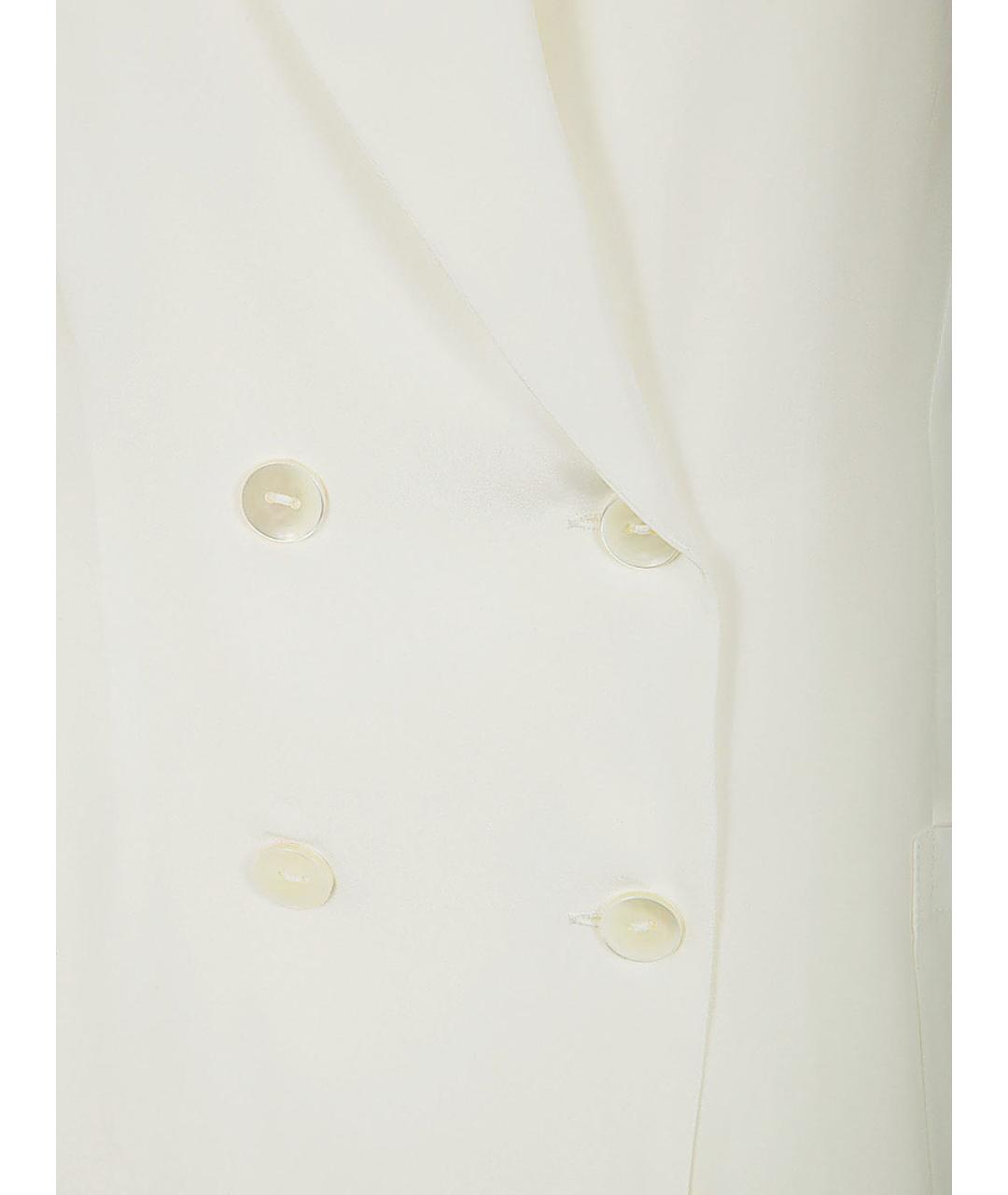 P.A.R.O.S.H. Белый шелковый жакет/пиджак, фото 3