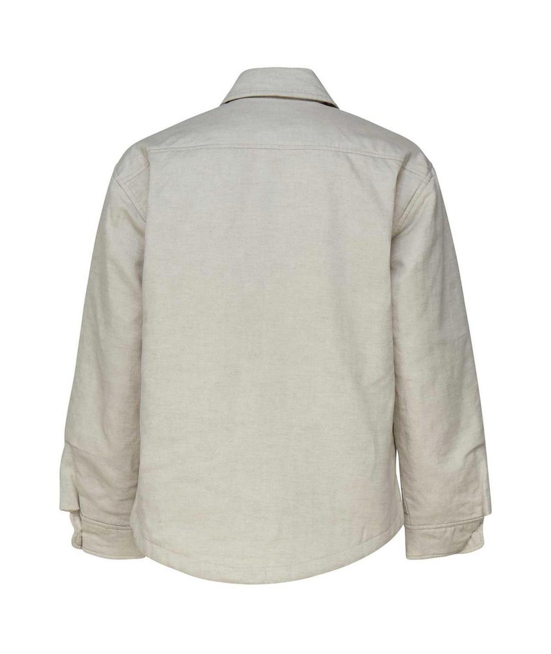 JACQUEMUS Белая хлопковая классическая рубашка, фото 2