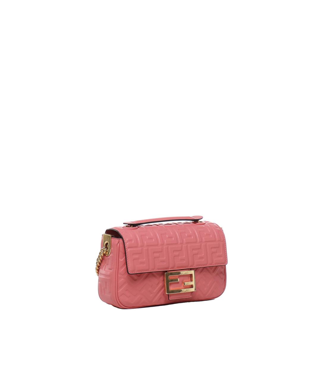FENDI Розовая кожаная сумка через плечо, фото 2