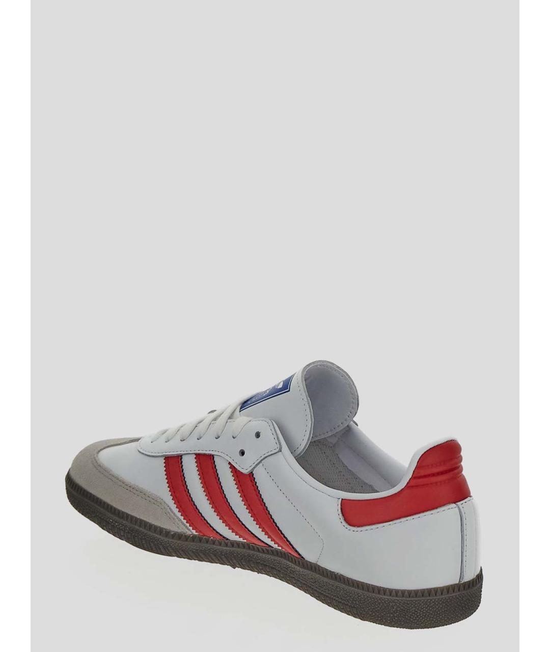 ADIDAS Белые кожаные низкие кроссовки / кеды, фото 3