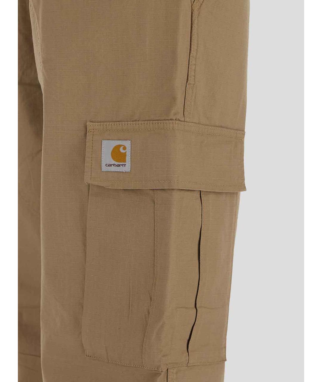 CARHARTT Бежевые хлопковые повседневные брюки, фото 3