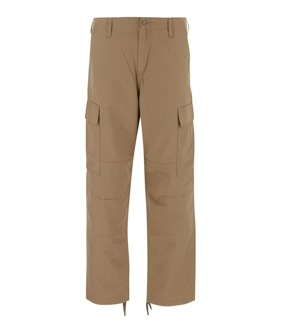 CARHARTT Бежевые хлопковые повседневные брюки, фото 1