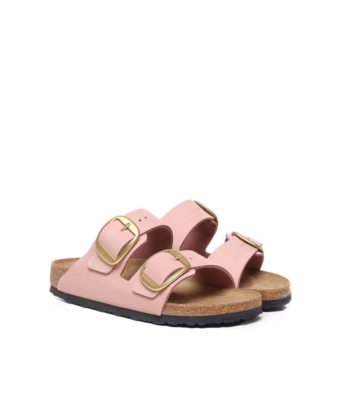 BIRKENSTOCK Розовые кожаные сандалии, фото 3