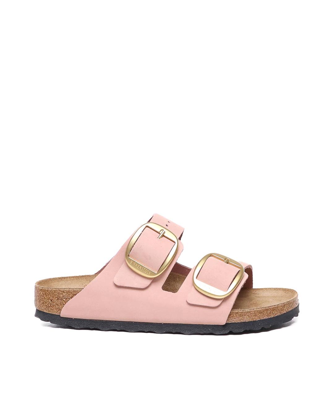 BIRKENSTOCK Розовые кожаные сандалии, фото 1