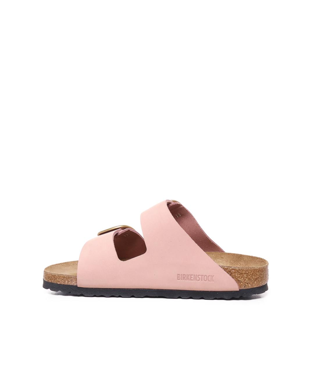 BIRKENSTOCK Розовые кожаные сандалии, фото 4