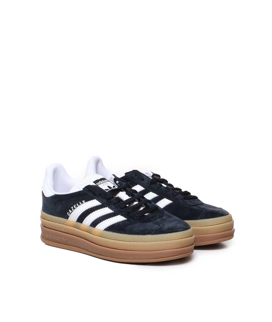 ADIDAS Черные замшевые кеды, фото 3