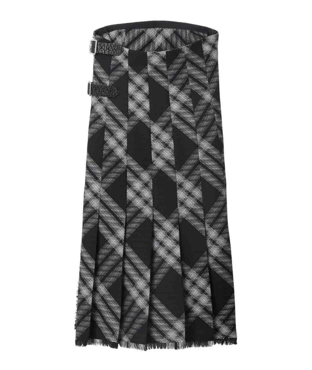 BURBERRY Черное шерстяное повседневное платье, фото 6