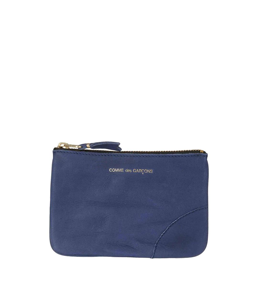 COMME DES GARÇONS WALLET Синий кожаный кошелек, фото 3