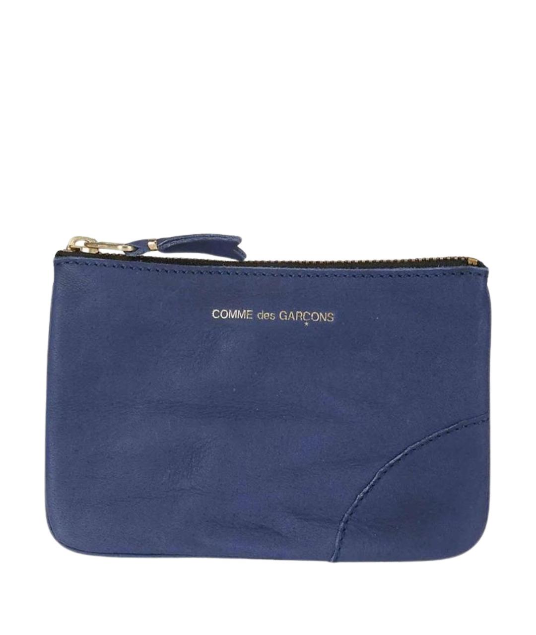 COMME DES GARÇONS WALLET Синий кожаный кошелек, фото 1