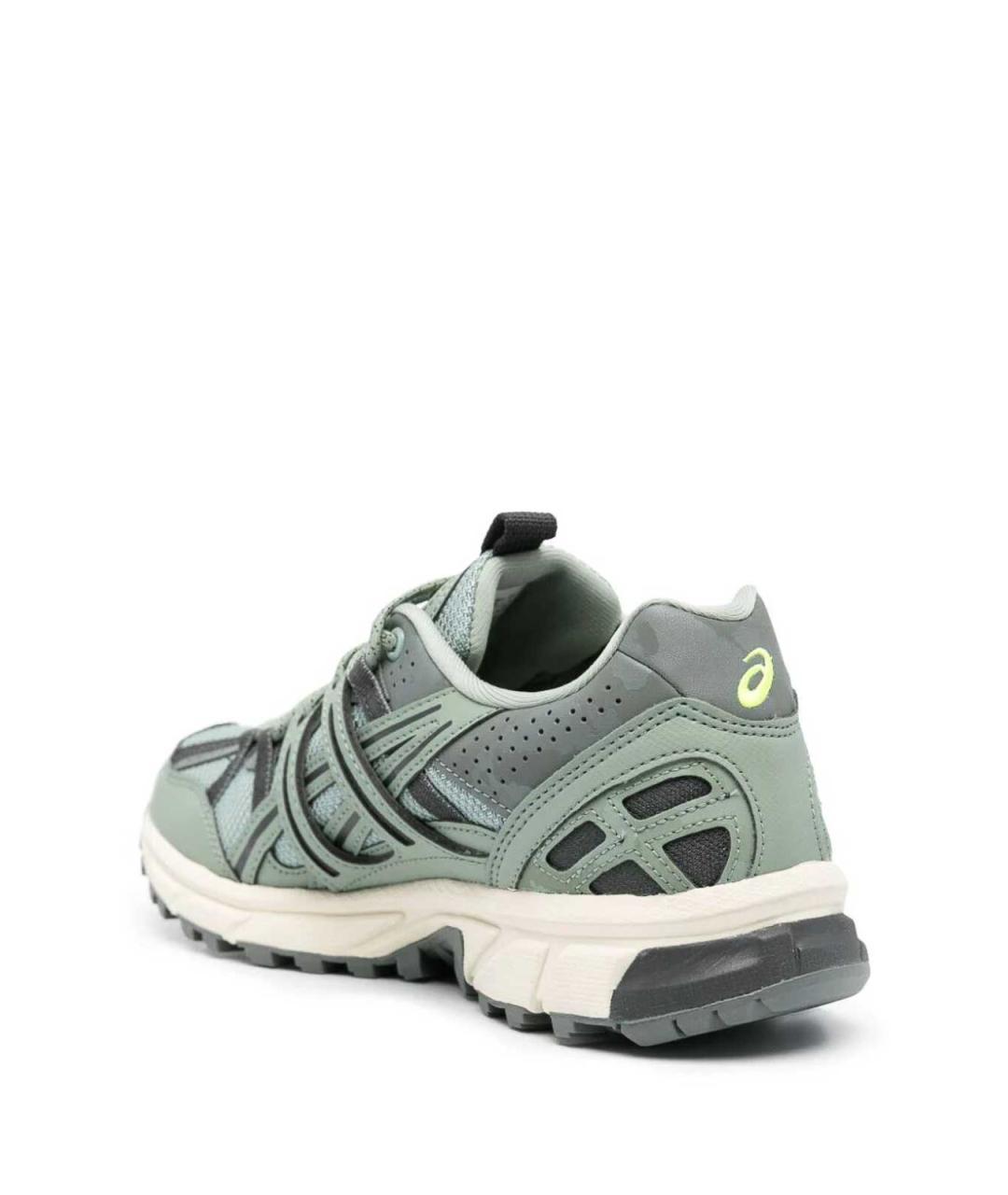 ASICS Серые кожаные кроссовки, фото 3