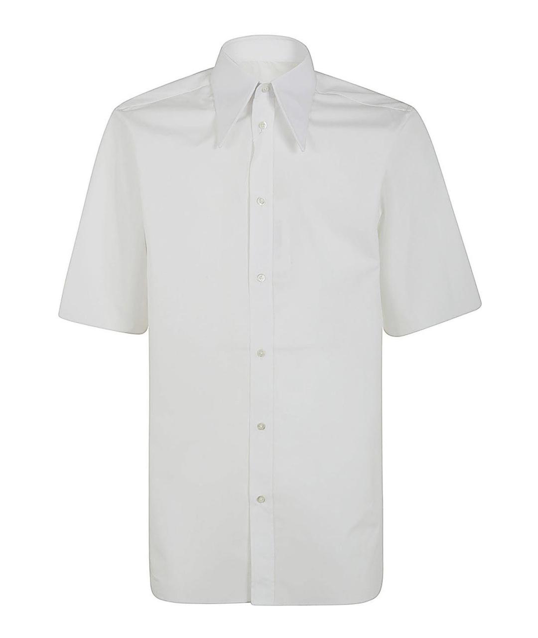 MAISON MARGIELA Белая хлопковая классическая рубашка, фото 1