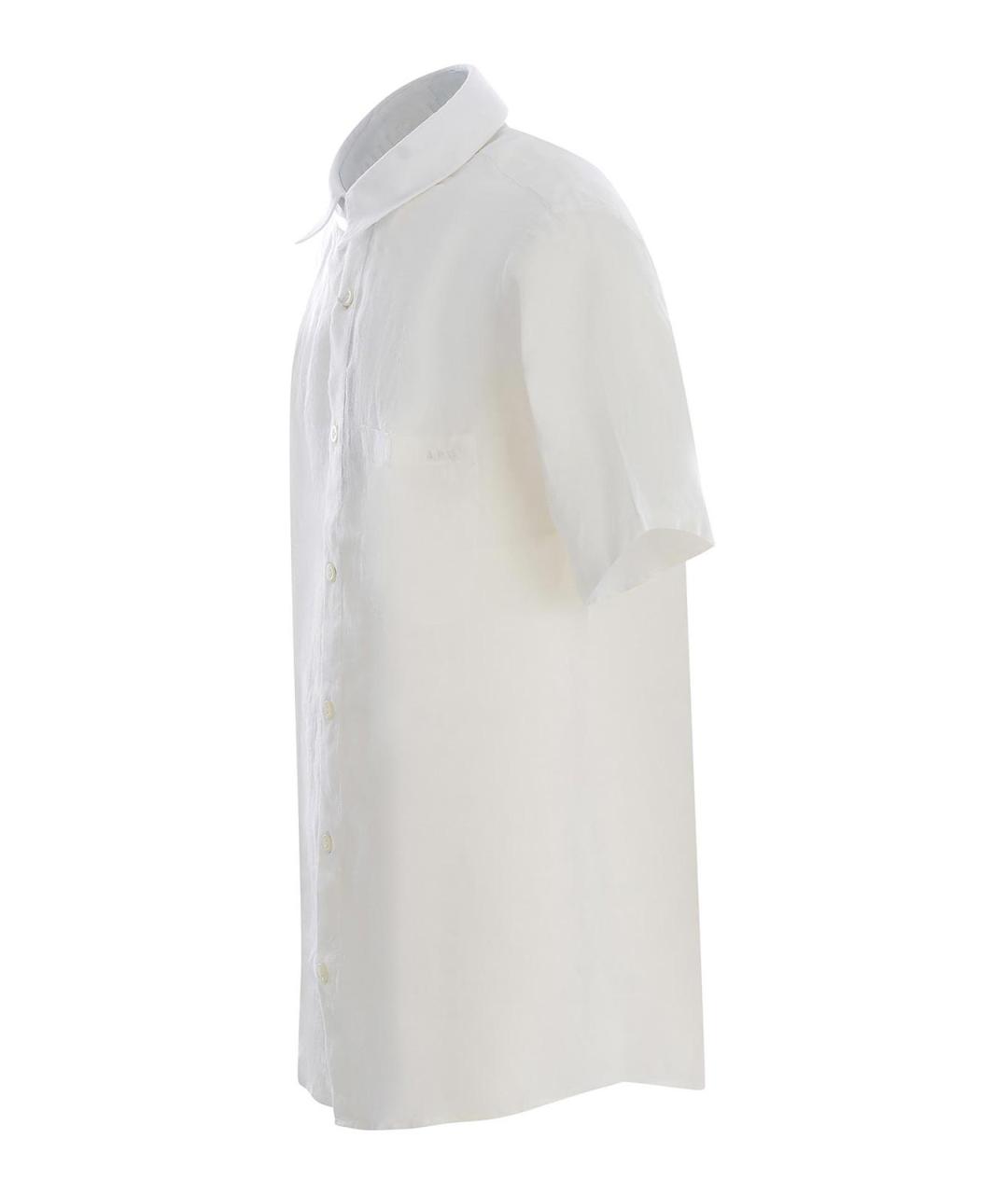 A.P.C. Белая льняная классическая рубашка, фото 2