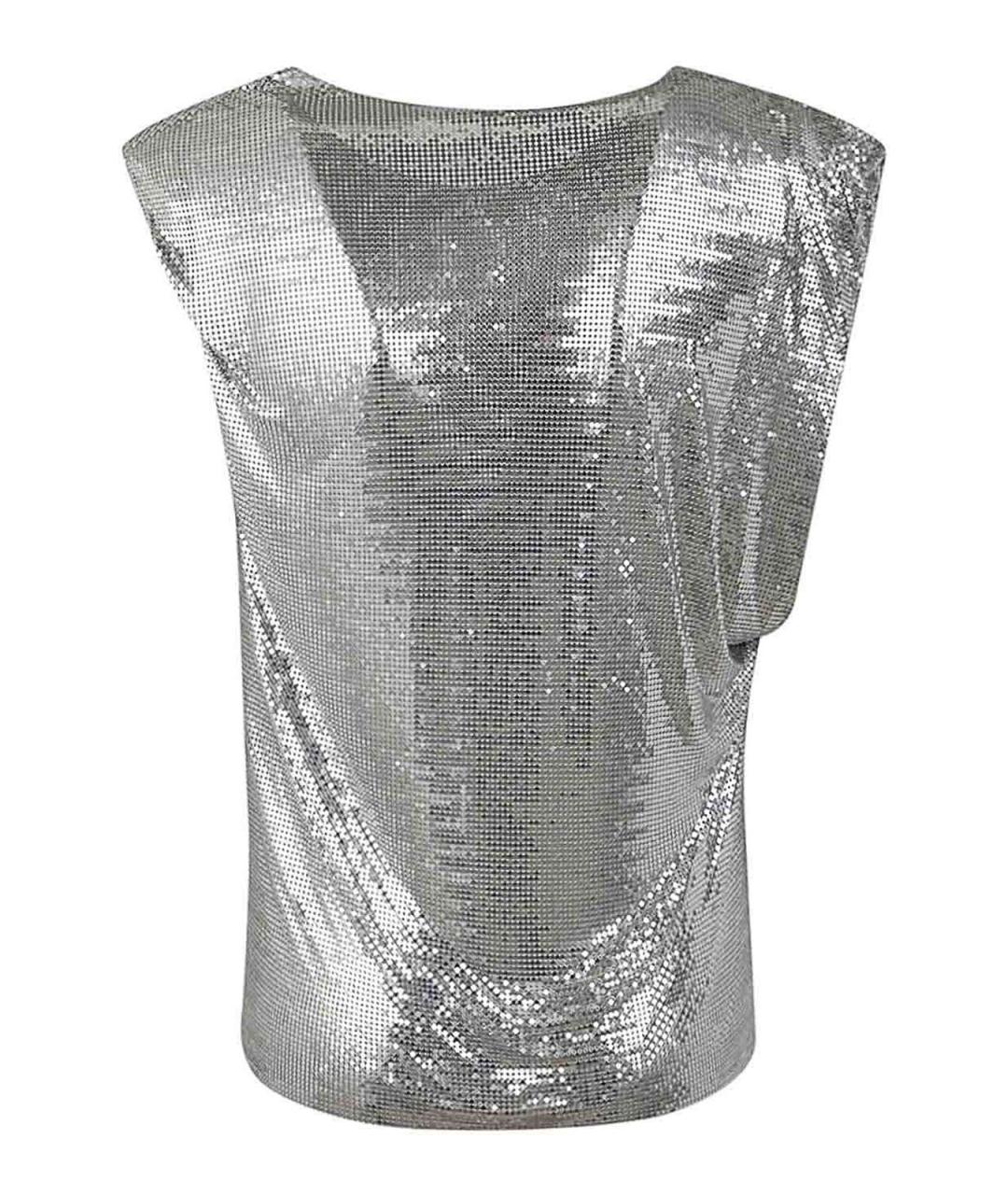 PACO RABANNE Серебряная блузы, фото 2