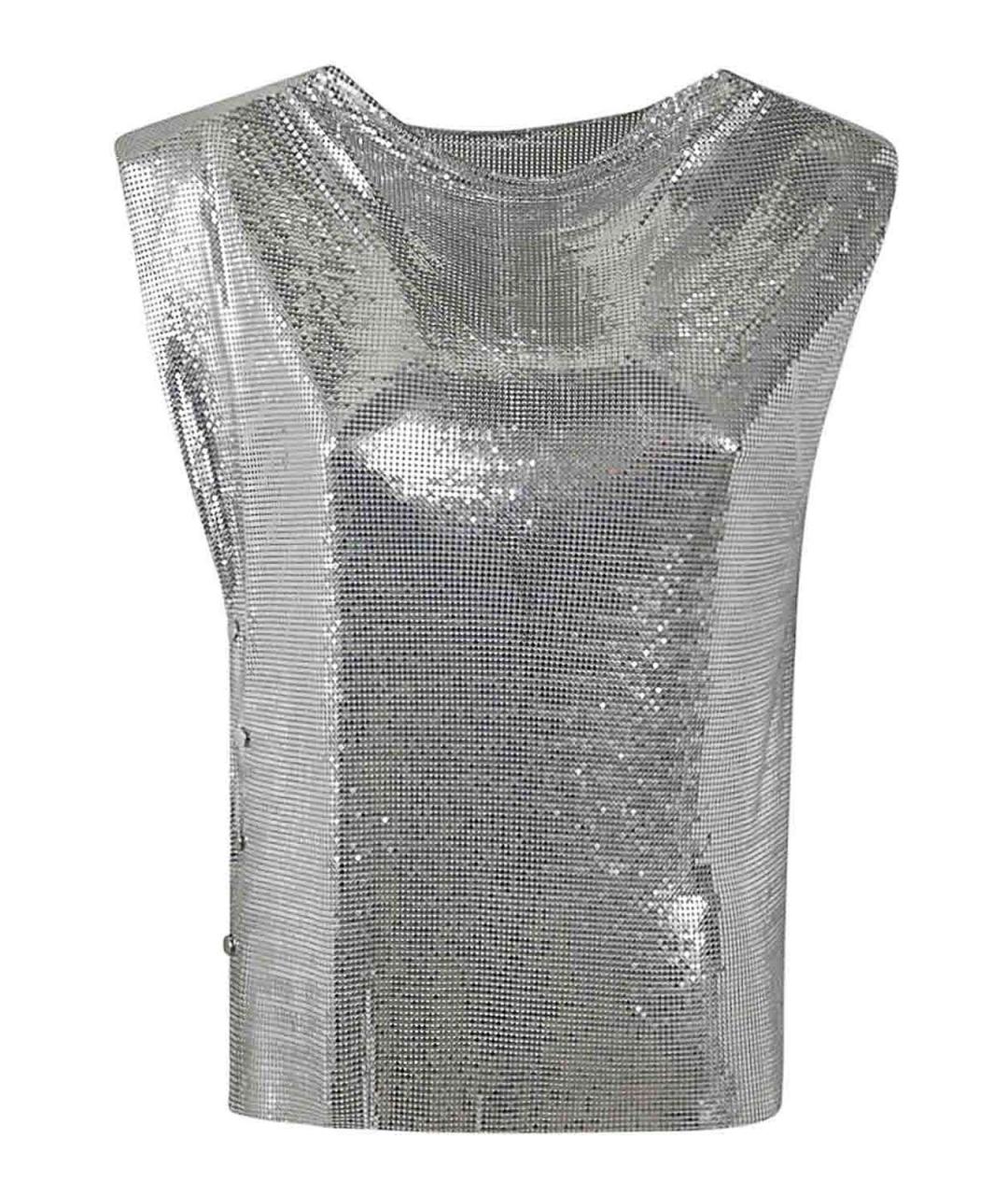 PACO RABANNE Серебряная блузы, фото 1