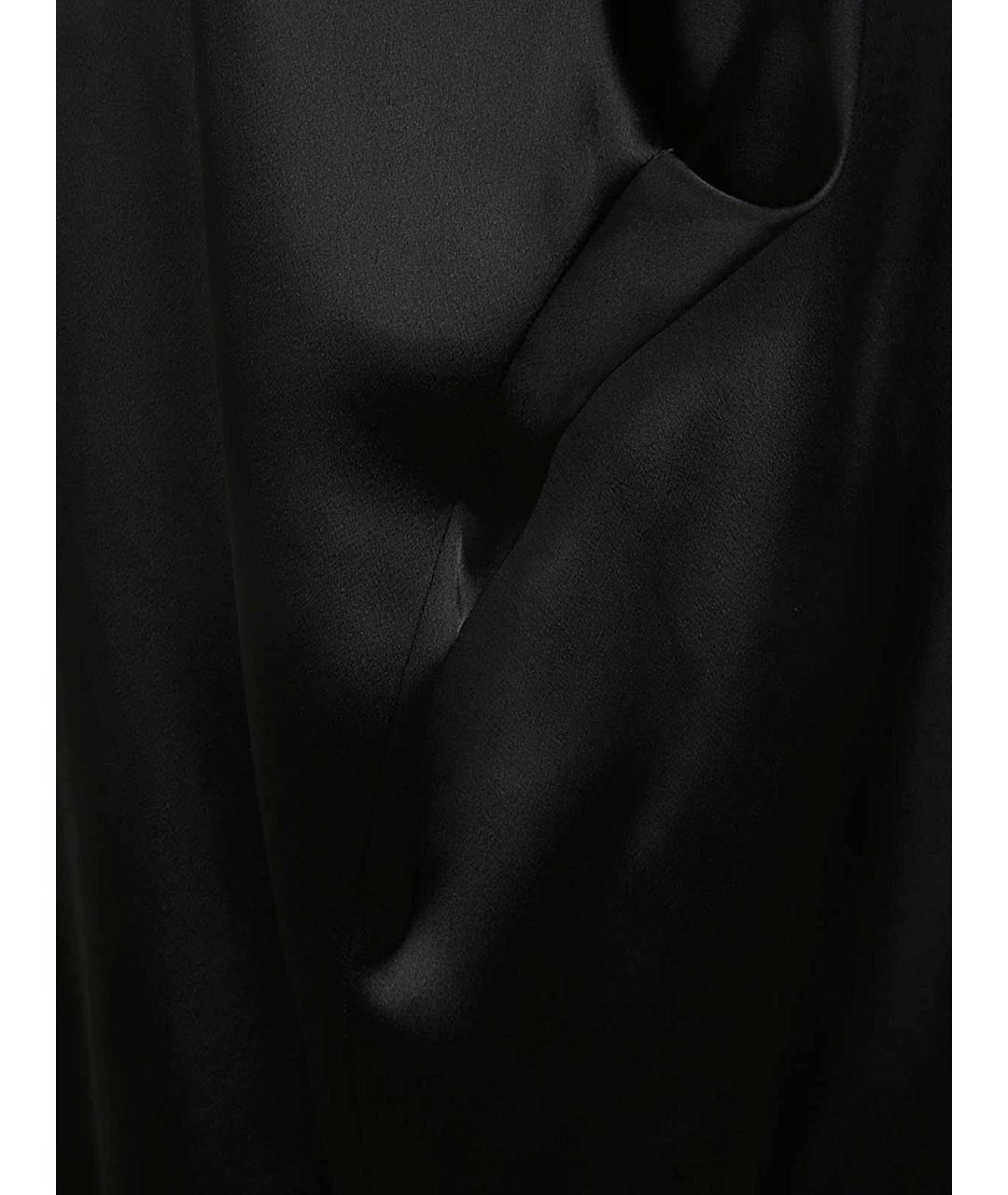 ANN DEMEULEMEESTER Черное вискозное повседневное платье, фото 3