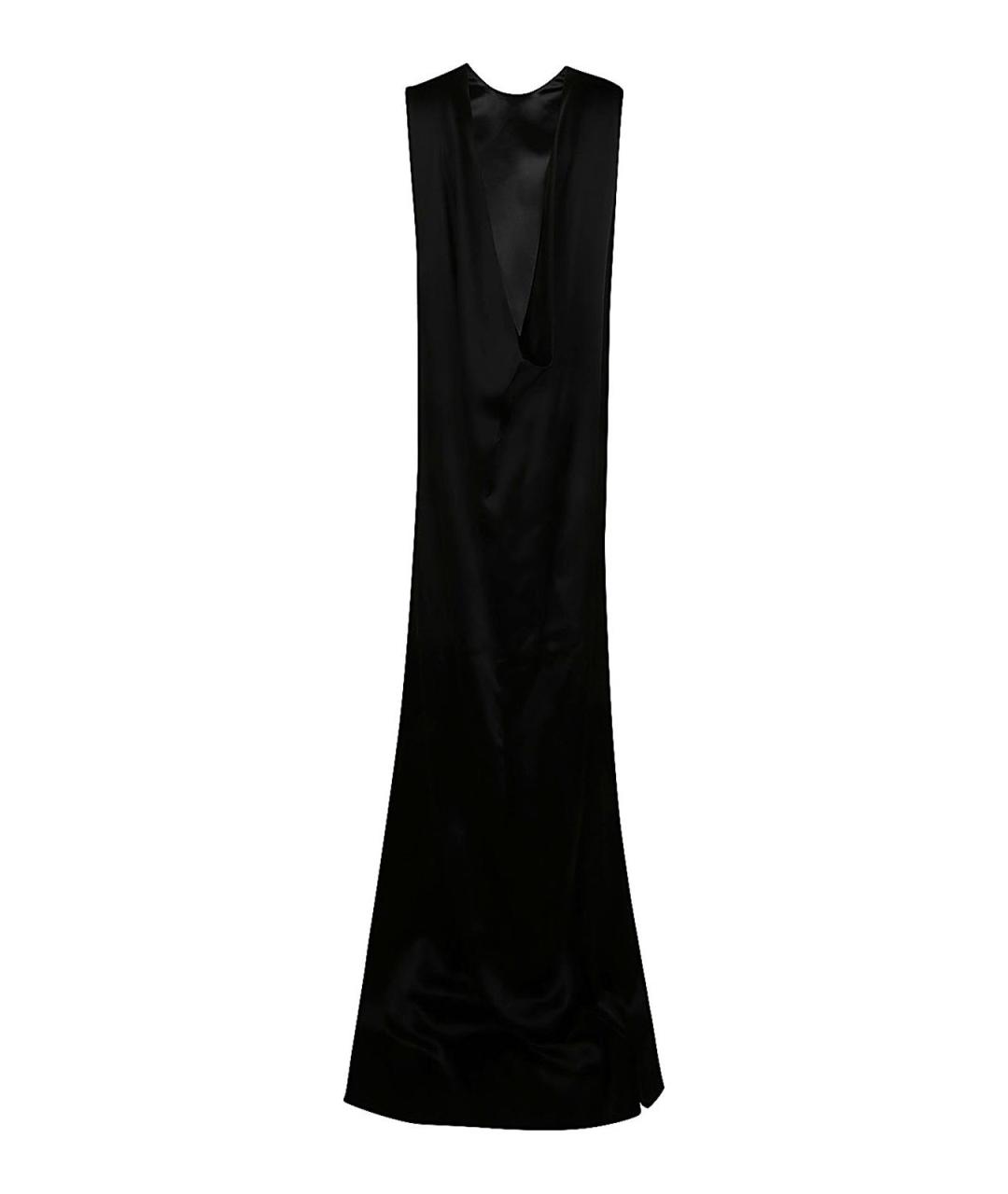 ANN DEMEULEMEESTER Черное вискозное повседневное платье, фото 2