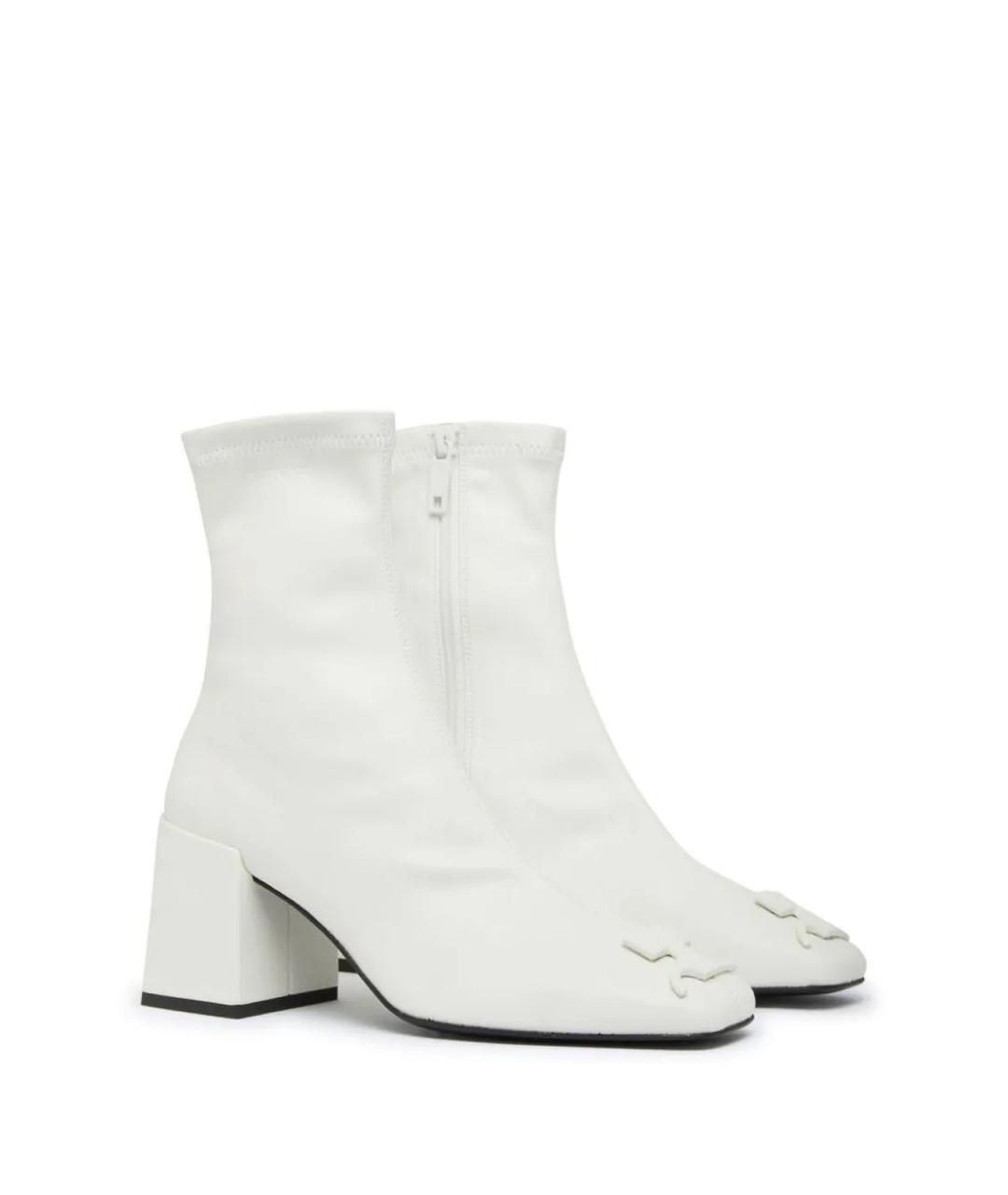 COURREGES Белые кожаные ботильоны, фото 2