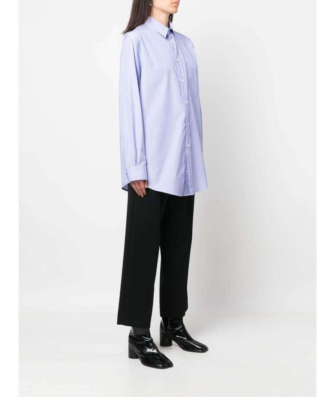 MAISON MARGIELA Синяя хлопковая рубашка, фото 3