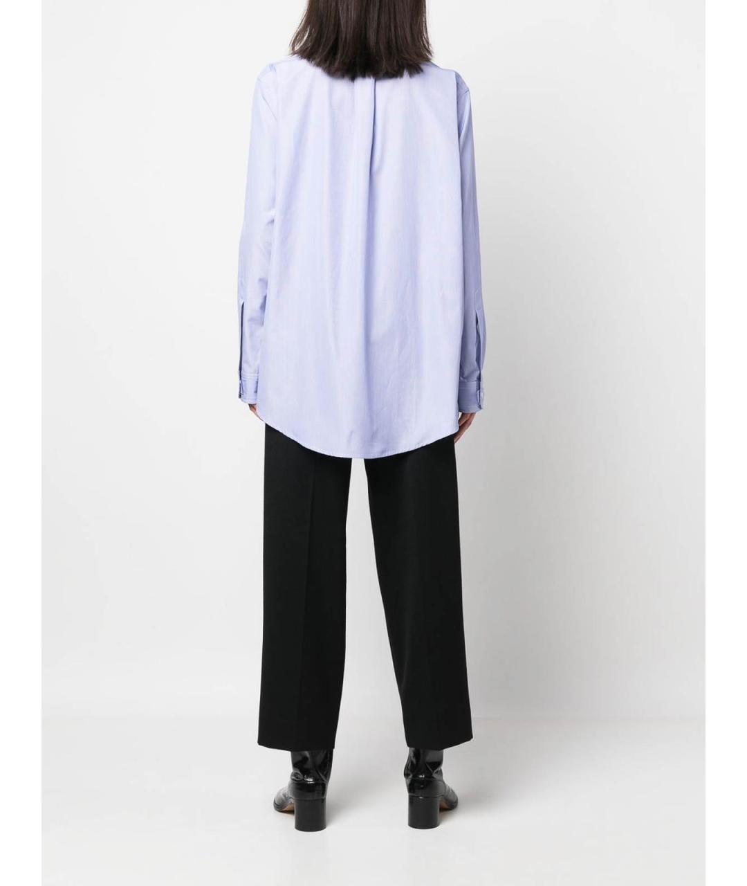MAISON MARGIELA Синяя хлопковая рубашка, фото 4