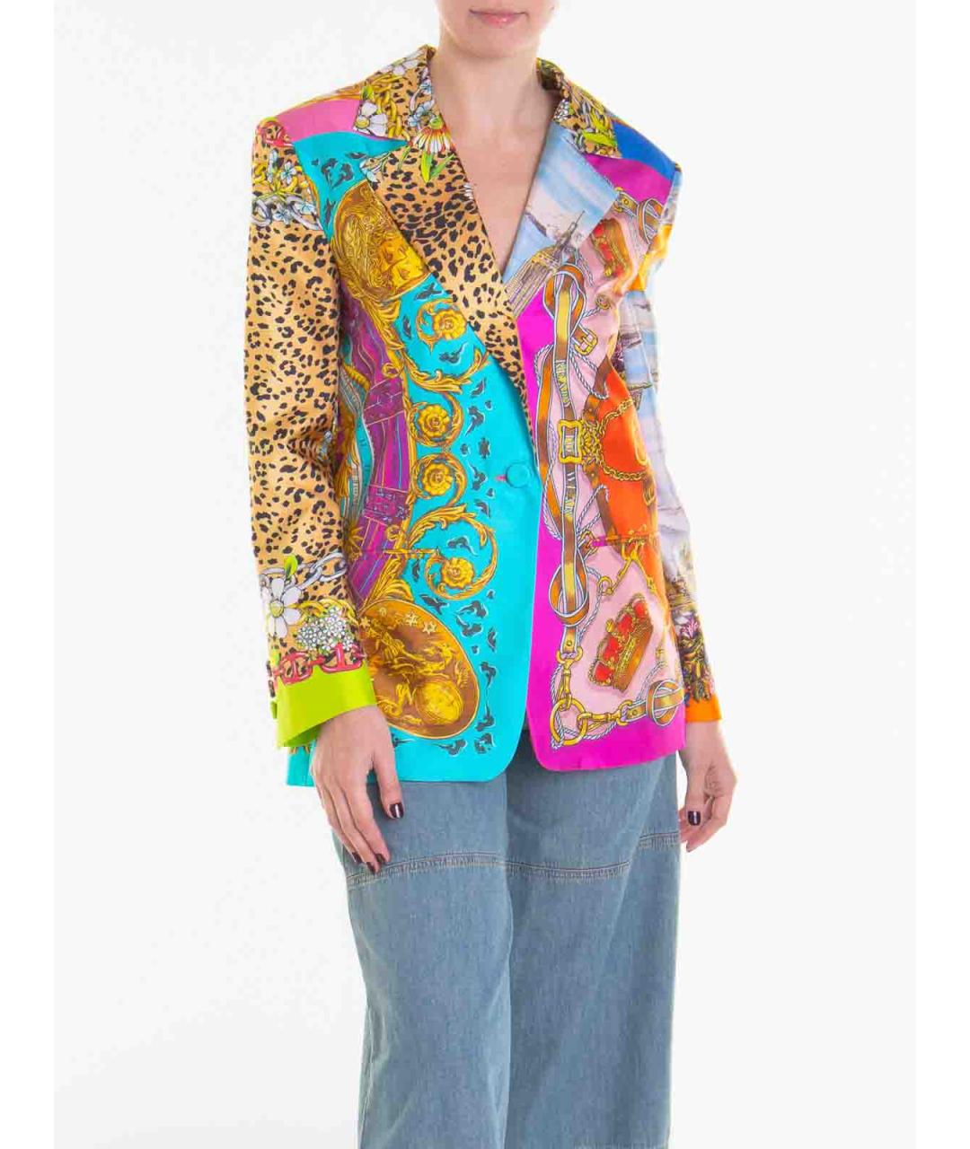 MOSCHINO Мульти шелковая куртка, фото 3