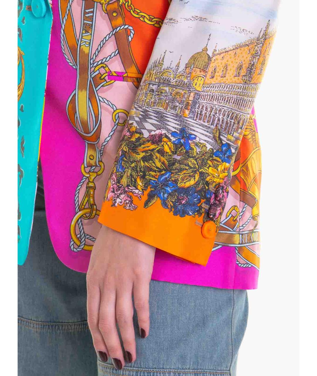 MOSCHINO Мульти шелковая куртка, фото 5