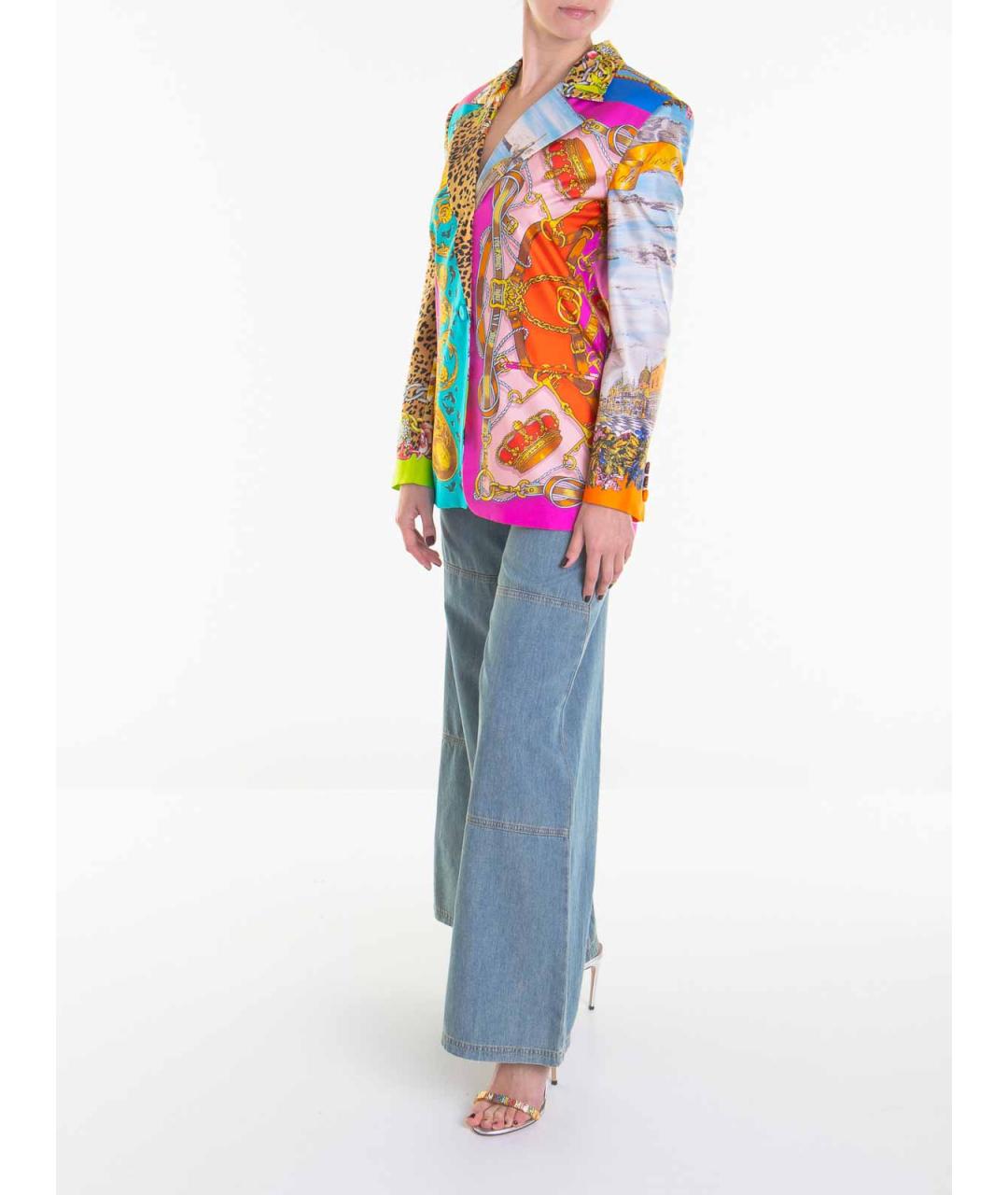 MOSCHINO Мульти шелковая куртка, фото 2