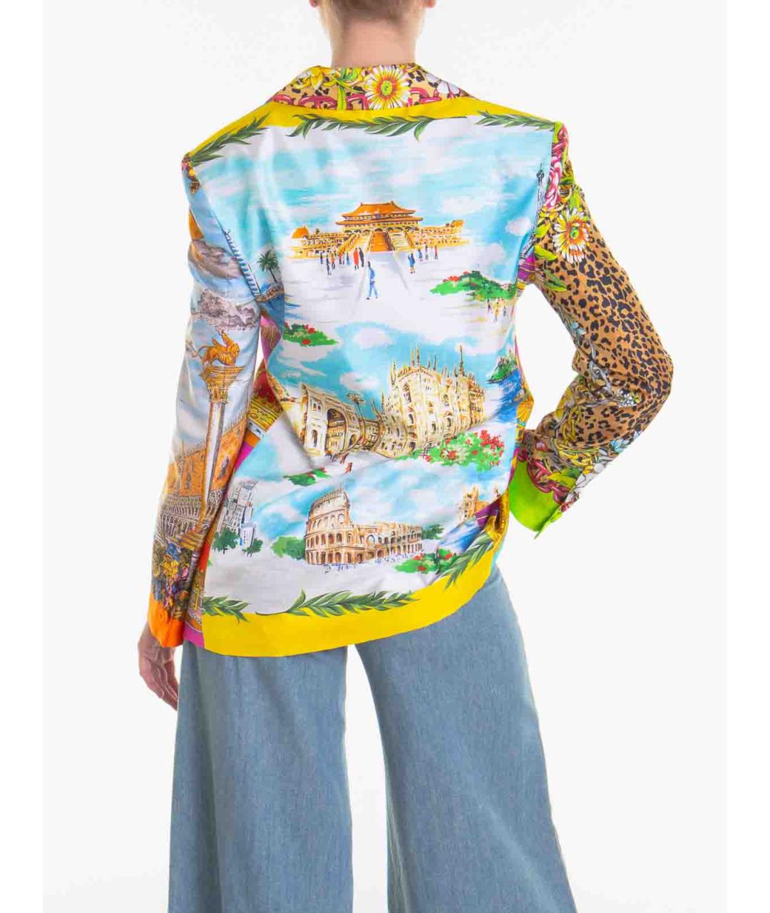 MOSCHINO Мульти шелковая куртка, фото 4