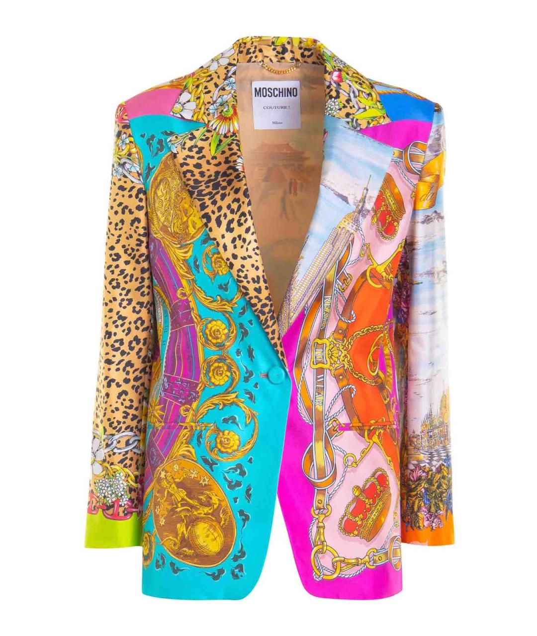 MOSCHINO Мульти шелковая куртка, фото 1