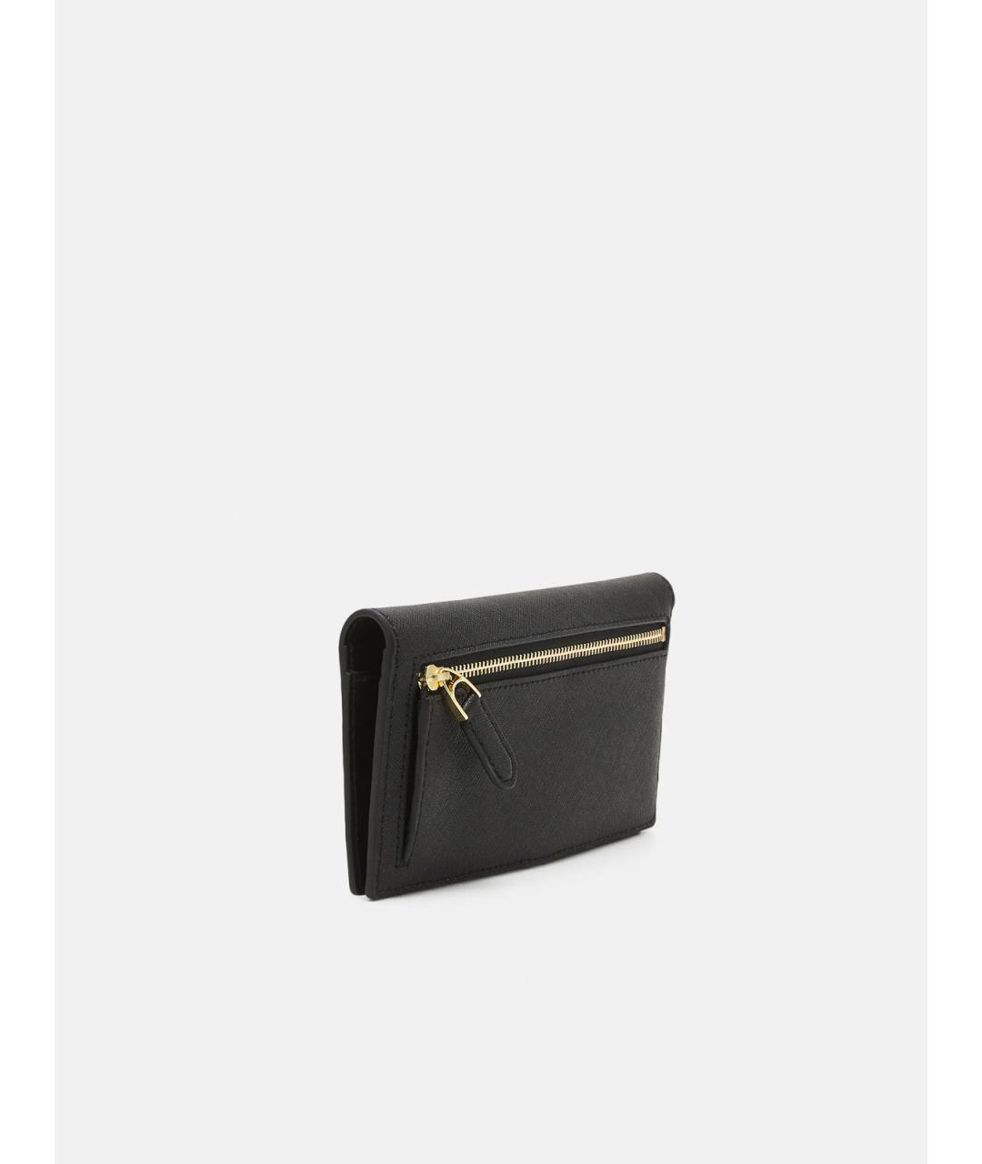 RALPH LAUREN Черный кожаный кошелек, фото 2