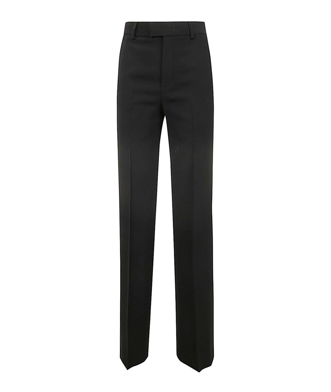 ANN DEMEULEMEESTER Черные шерстяные брюки узкие, фото 1