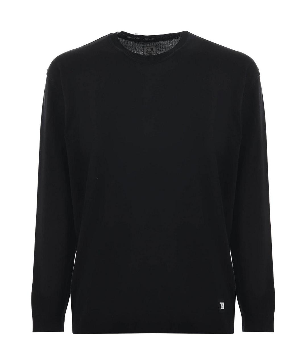 CP COMPANY Черный хлопковый джемпер / свитер, фото 1