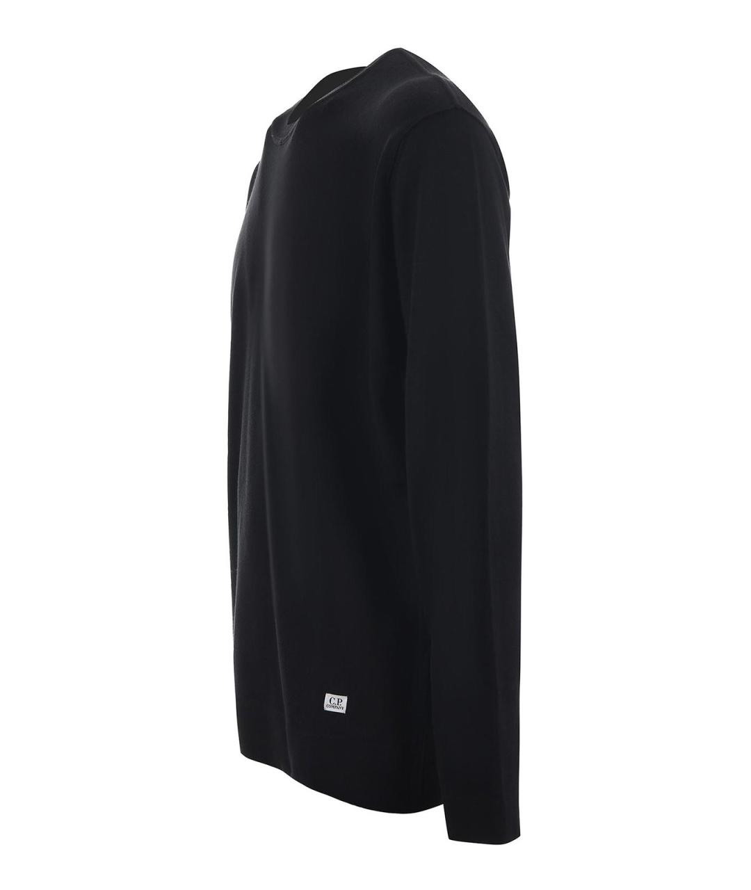 CP COMPANY Черный хлопковый джемпер / свитер, фото 2