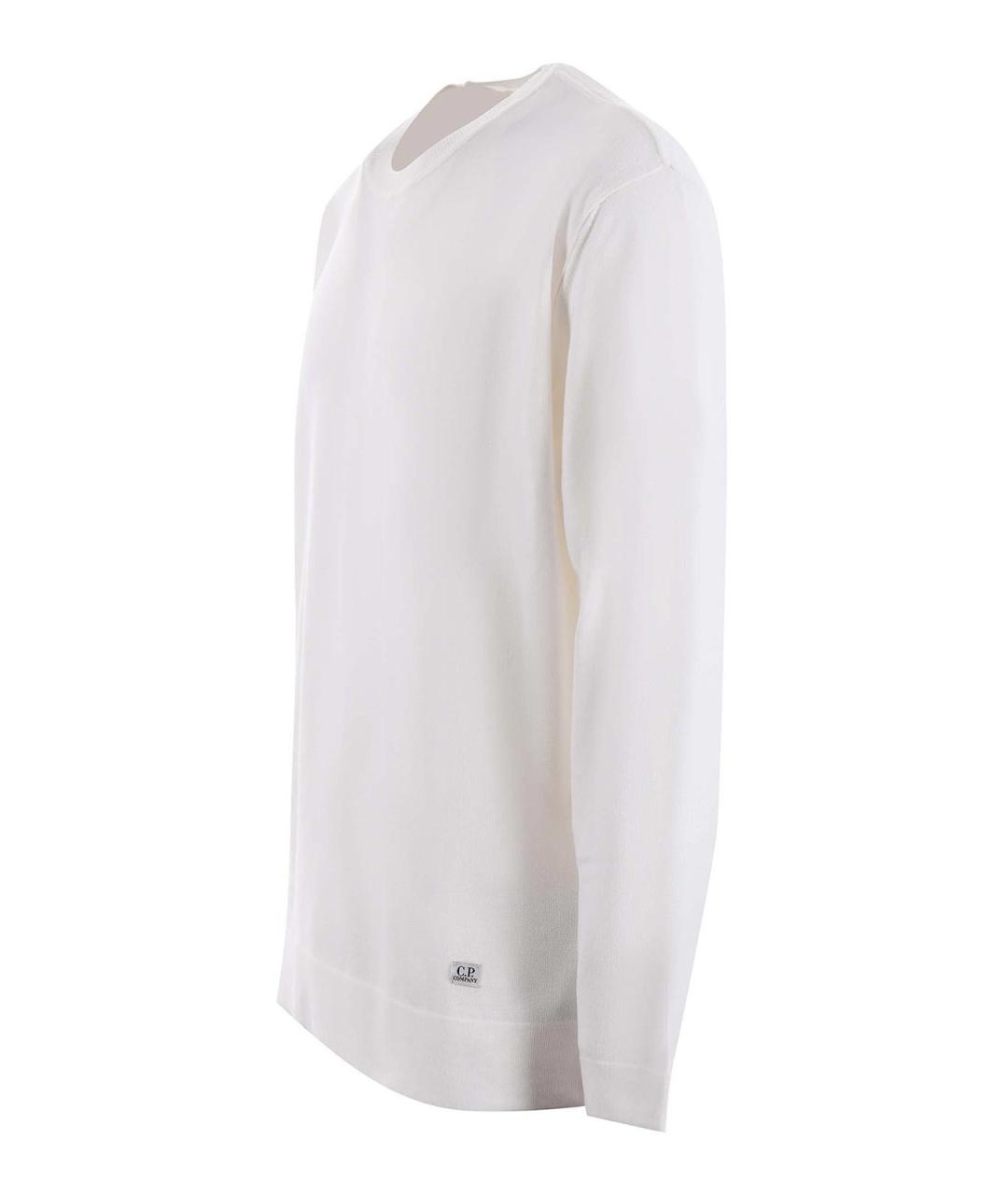 CP COMPANY Белый хлопковый джемпер / свитер, фото 2