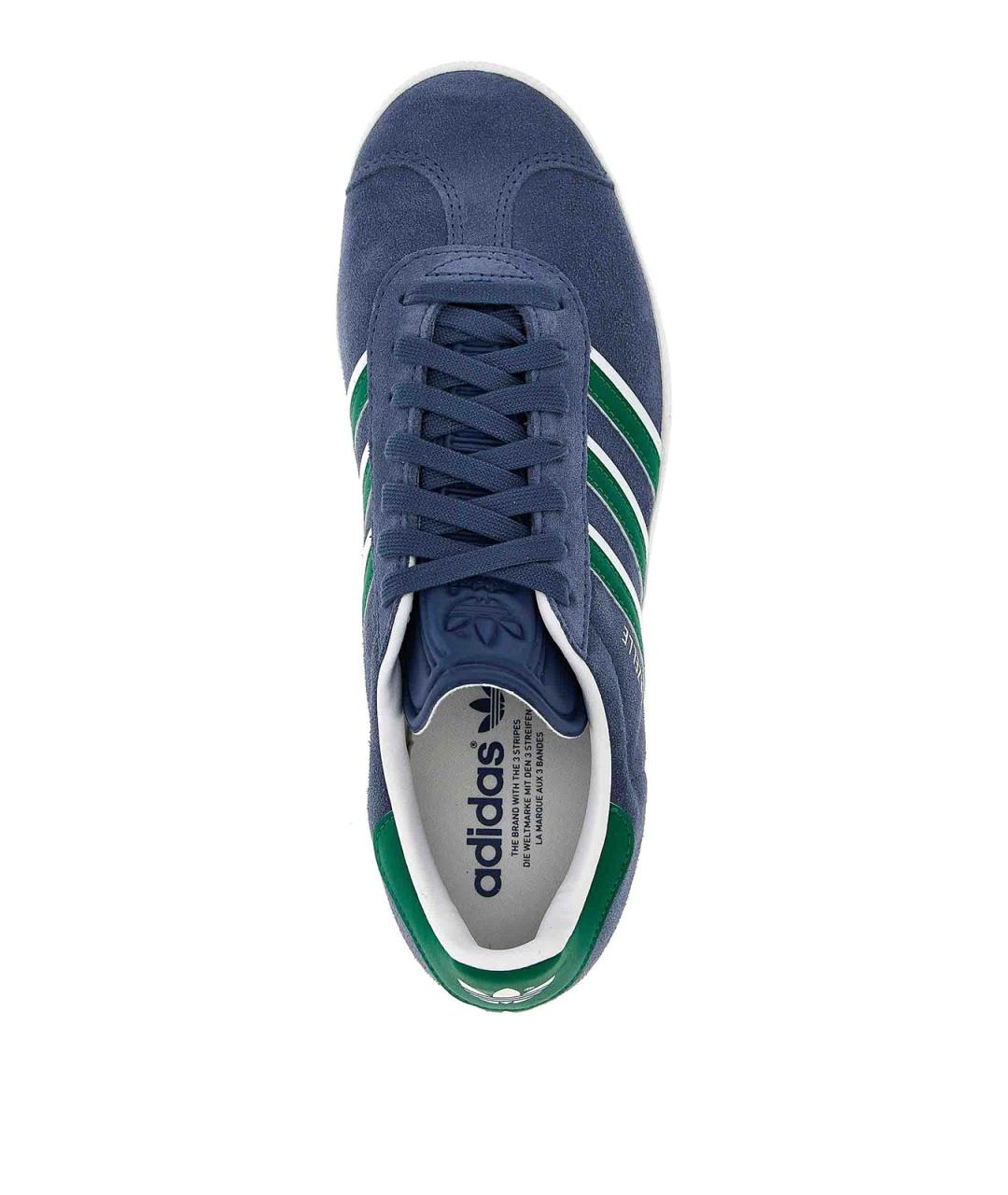 ADIDAS Синие замшевые низкие кроссовки / кеды, фото 4