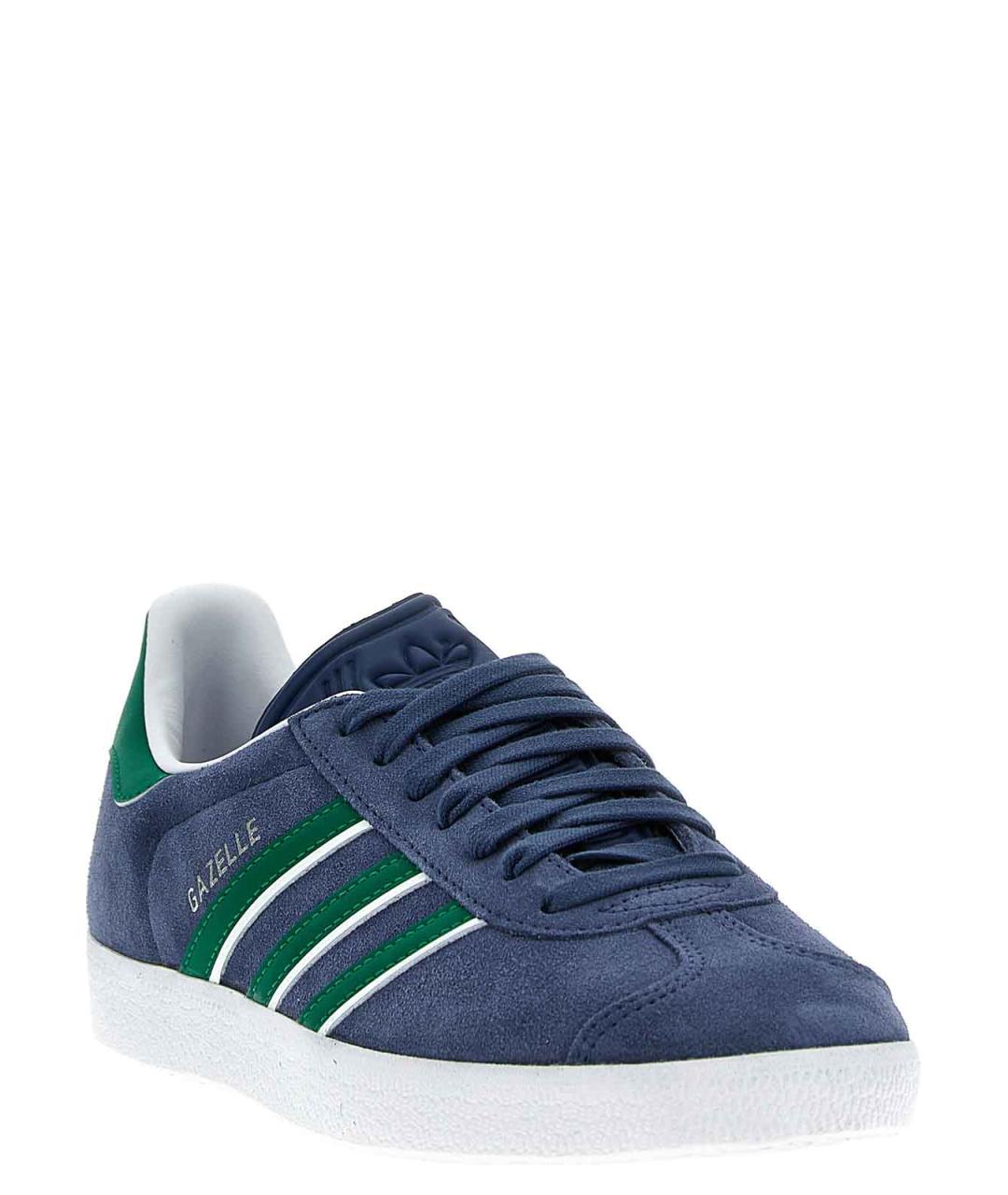 ADIDAS Синие замшевые низкие кроссовки / кеды, фото 2