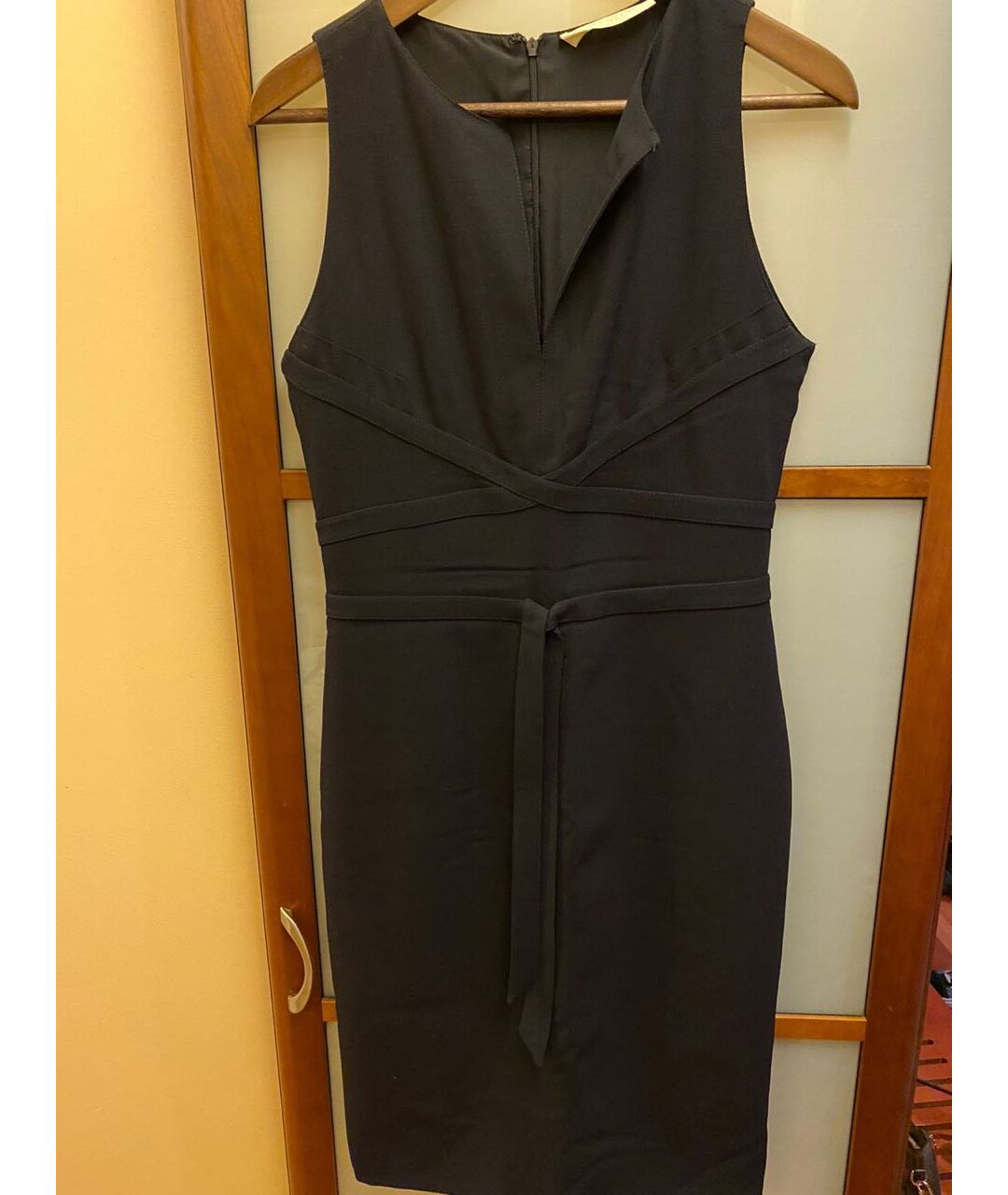 VALENTINO Черное шерстяное повседневное платье, фото 4