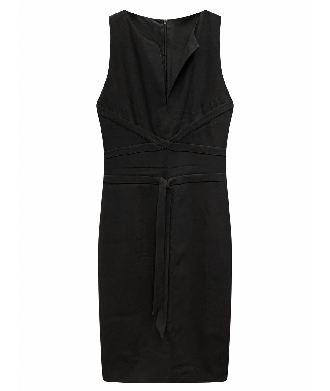VALENTINO Черное шерстяное повседневное платье, фото 1