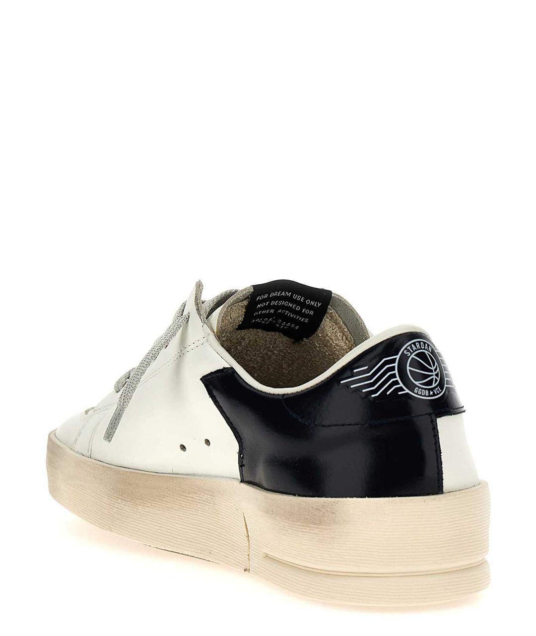 GOLDEN GOOSE Белые кожаные низкие кроссовки / кеды, фото 3