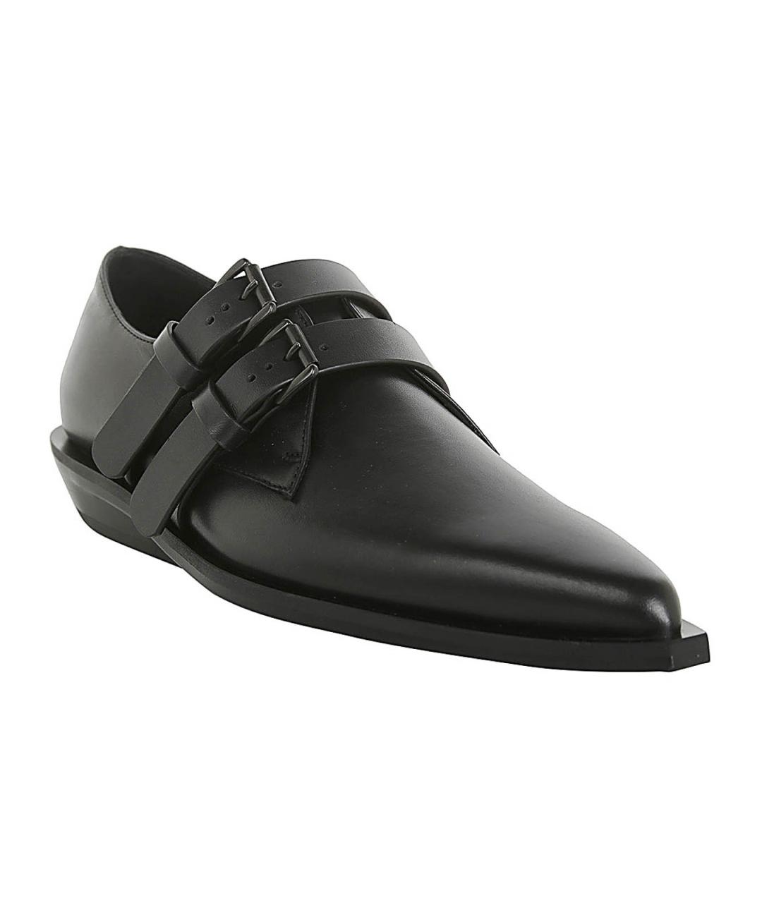 ANN DEMEULEMEESTER Черные кожаные туфли, фото 2