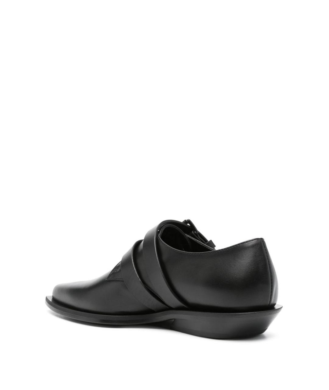 ANN DEMEULEMEESTER Черные кожаные туфли, фото 7
