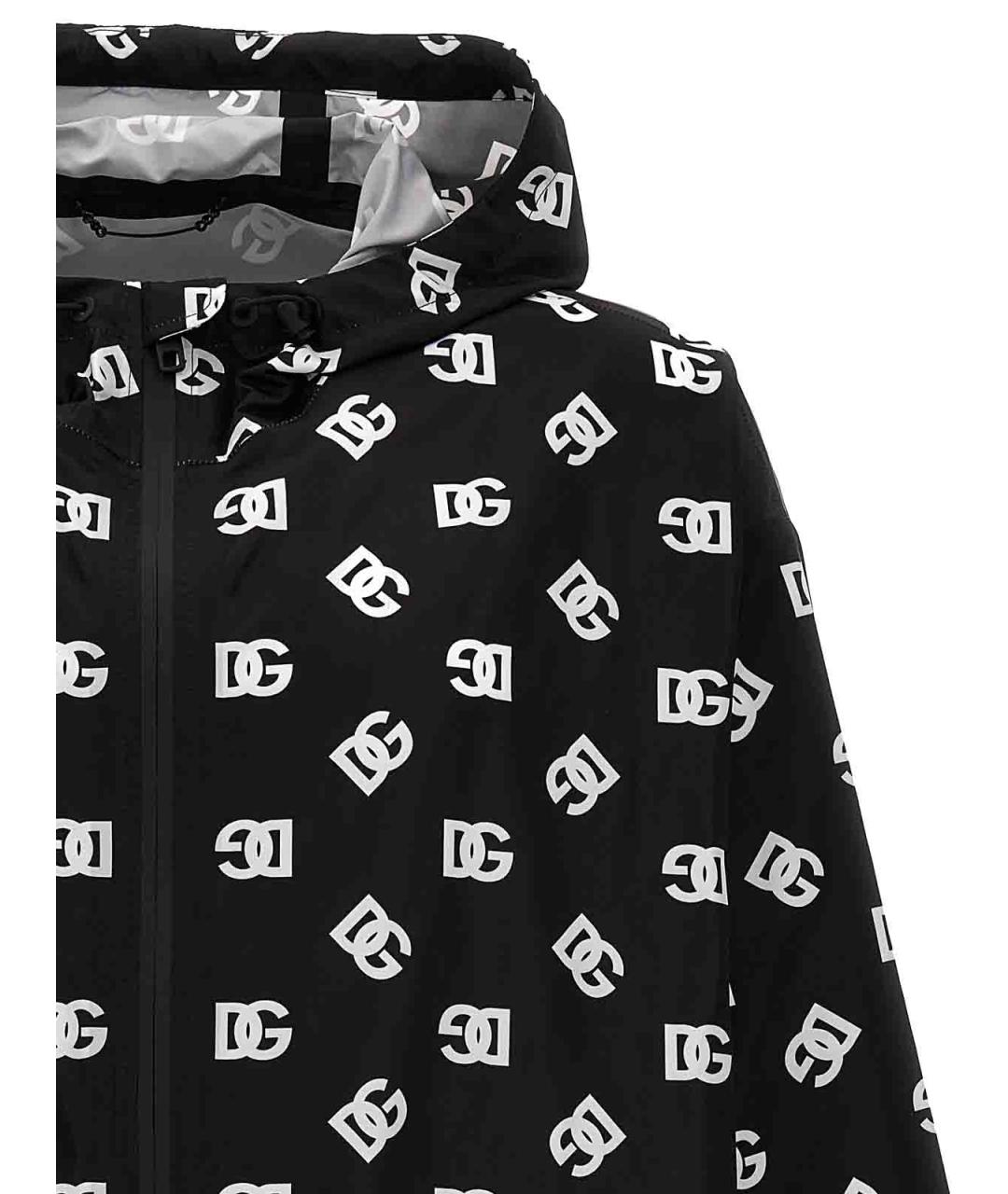 DOLCE&GABBANA Черная полиамидовая куртка, фото 3