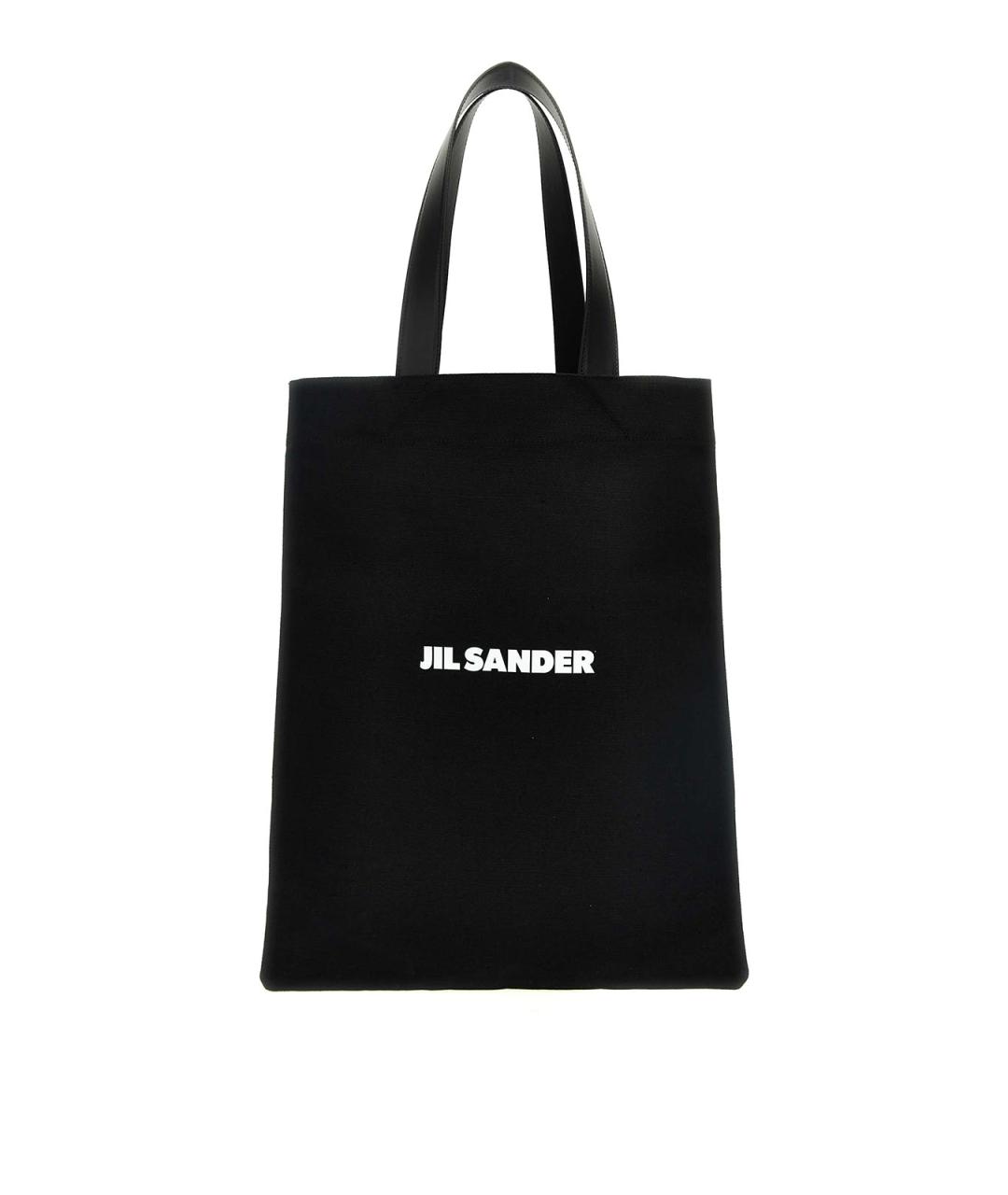 JIL SANDER Черная тканевая сумка тоут, фото 1