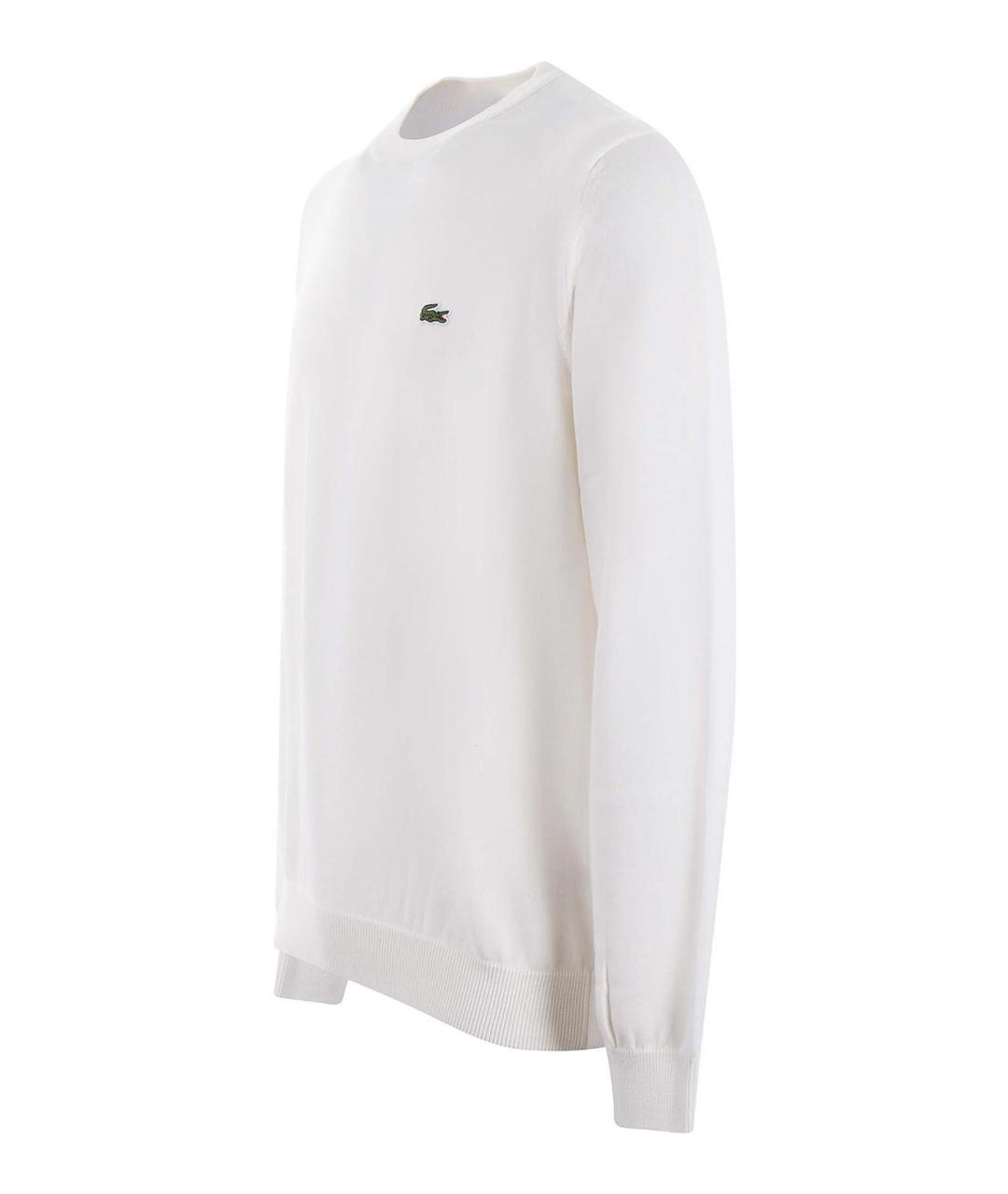 LACOSTE Бежевый хлопковый джемпер / свитер, фото 2