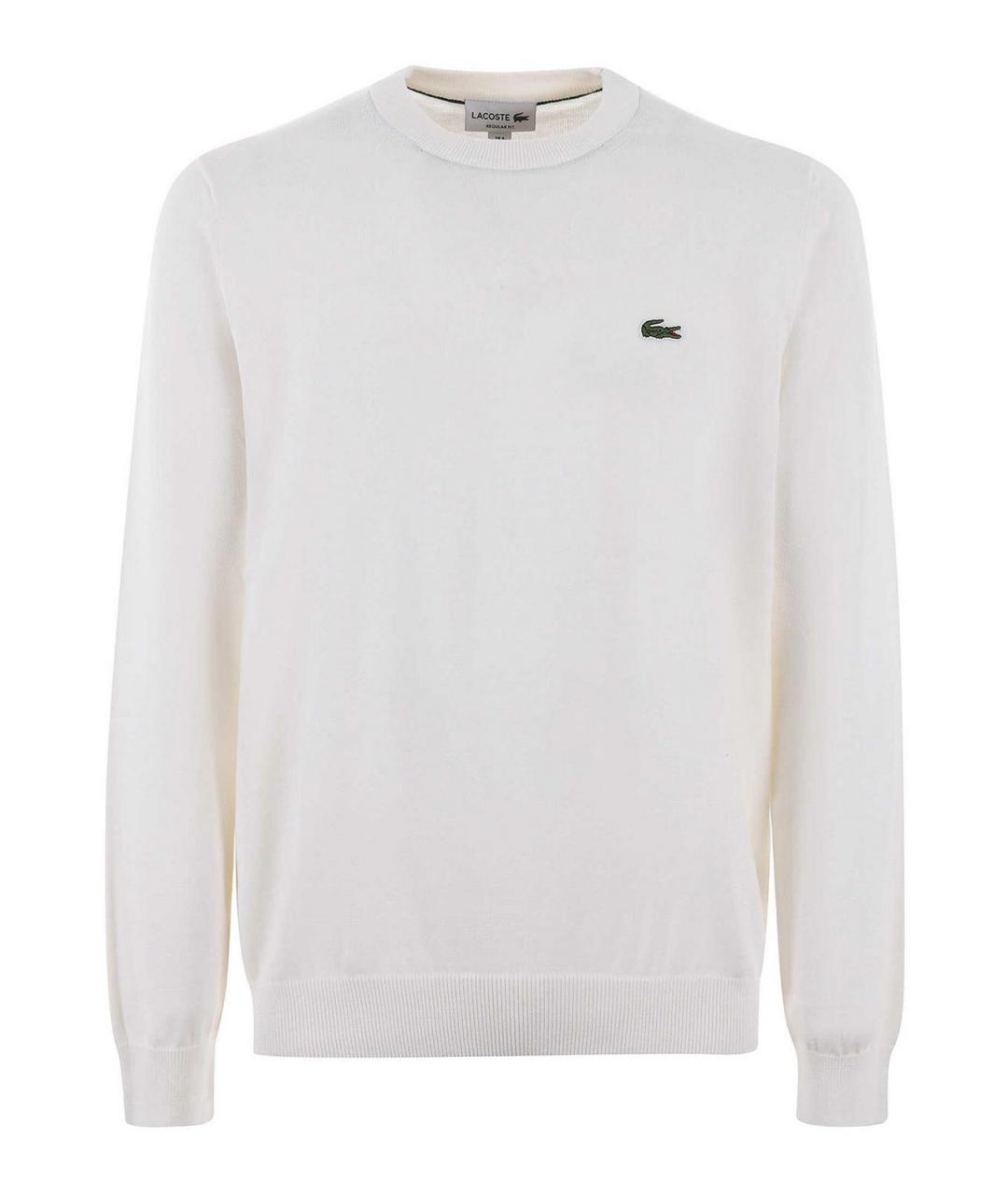 LACOSTE Бежевый хлопковый джемпер / свитер, фото 1