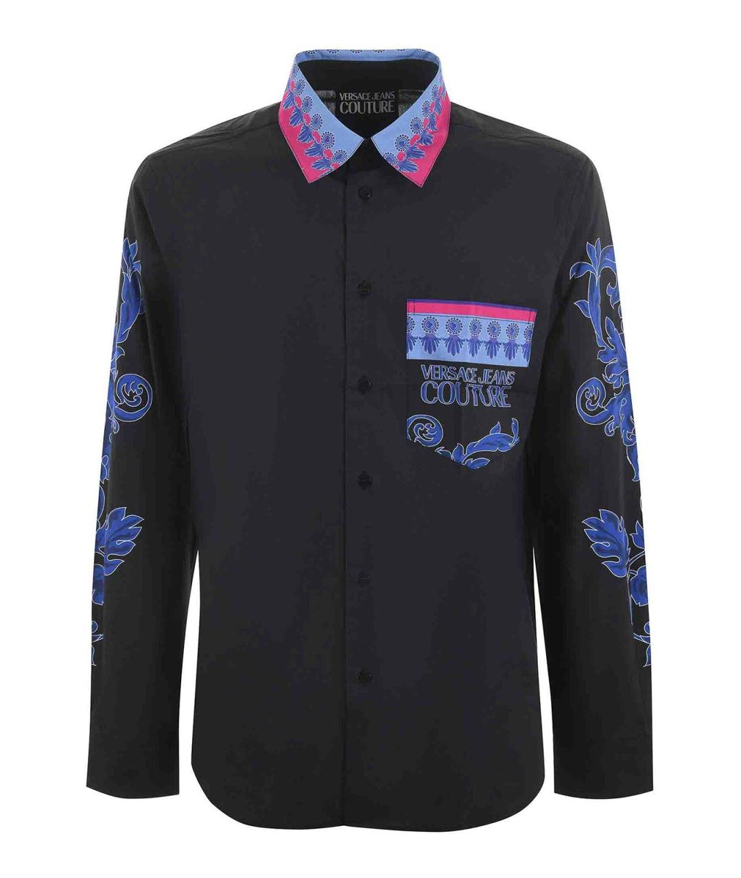 VERSACE JEANS COUTURE Мульти хлопковая классическая рубашка, фото 1